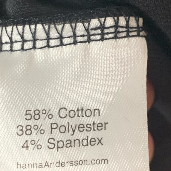 Hanna Andersson black jersey knit dress XL - Picture 6 of 6